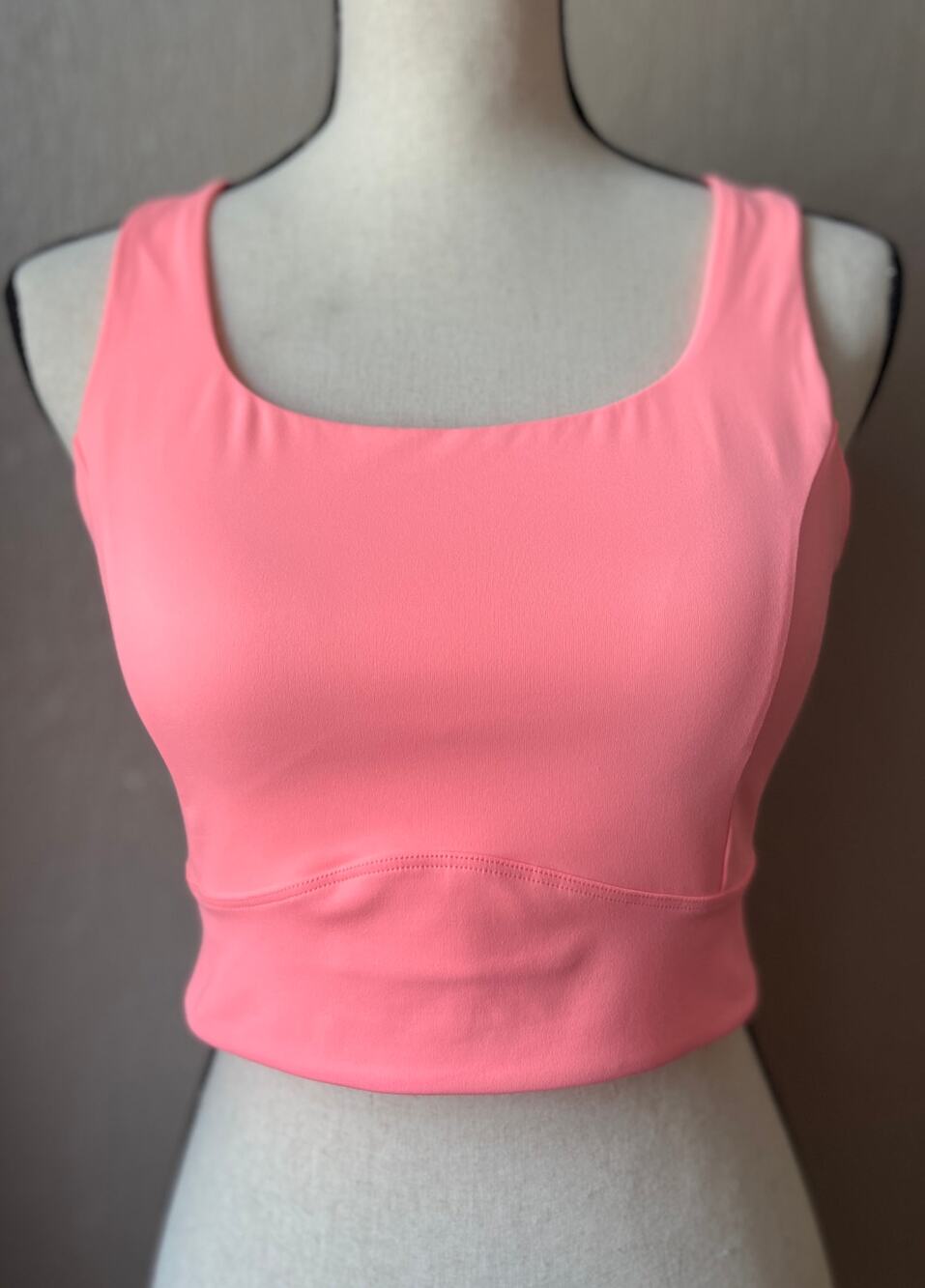 CALIA Women's  Athleisure Racerback Wireless Tank Bra Peach Pink Size Large